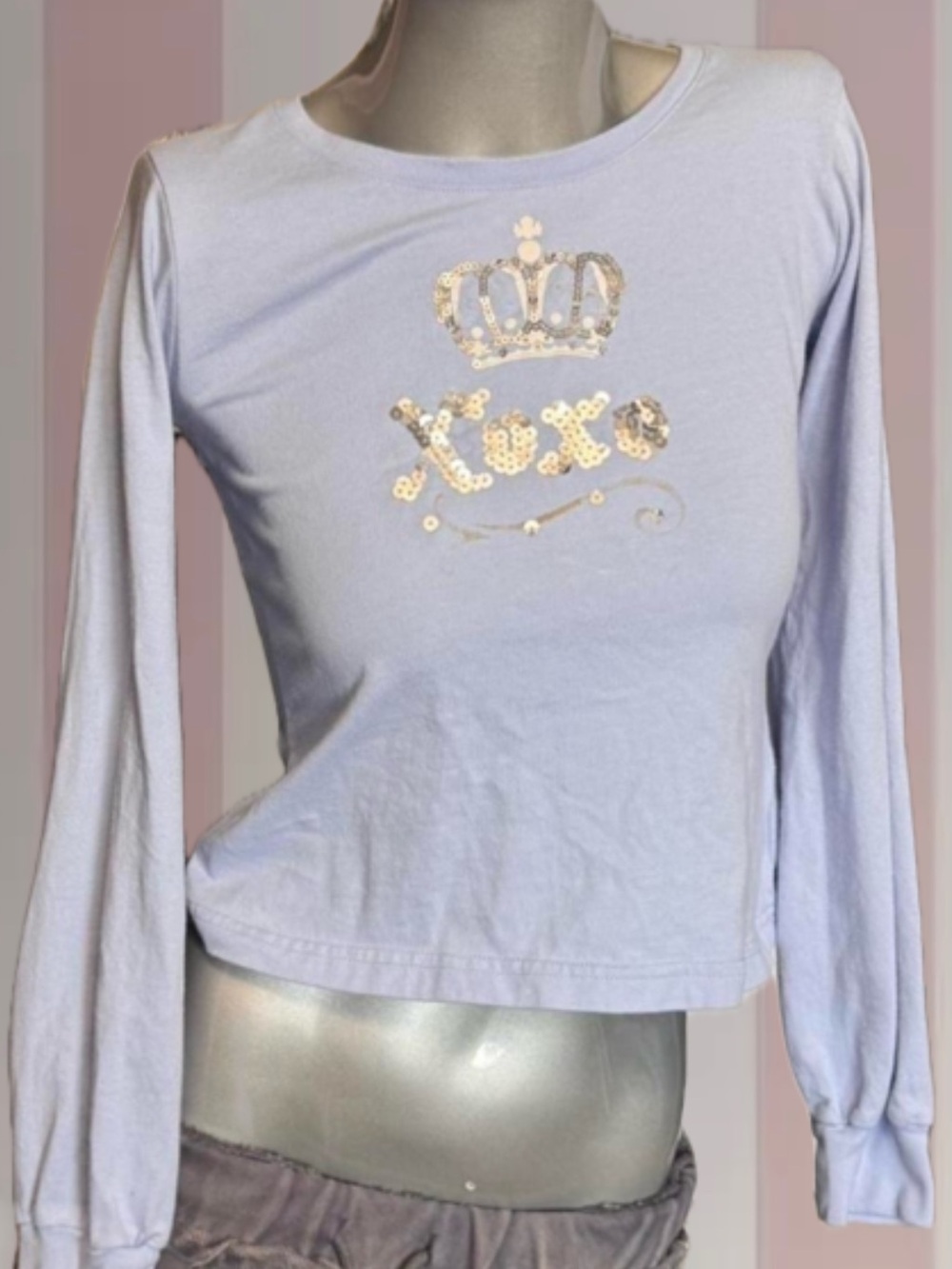 XOXO vintage Y2K baby tee